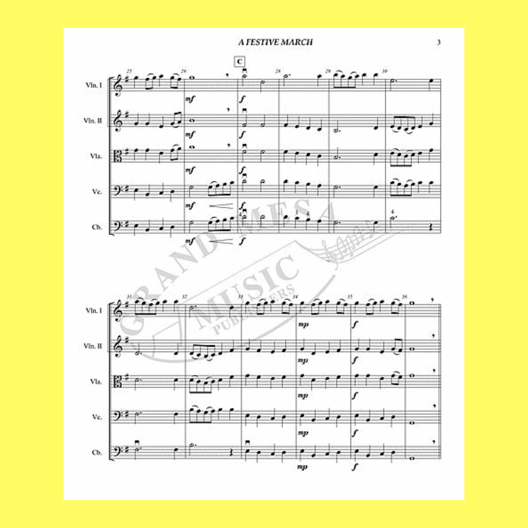 Festive March- String Orchestra Score/Parts