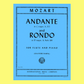 Mozart - Andante In C Major, K. 315 & Rondo In D Major Flute Solo & Piano Accompaniment