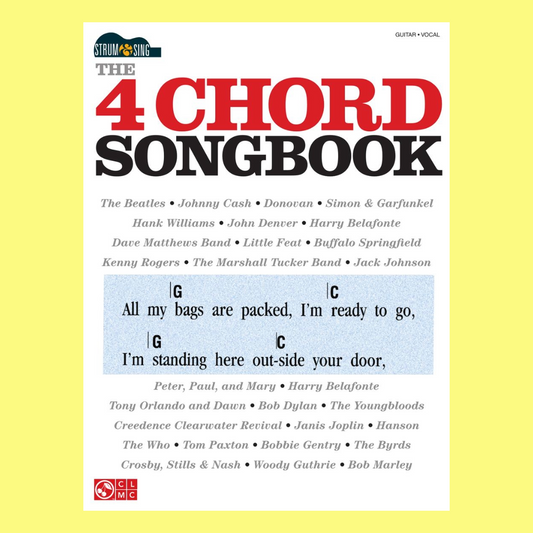 4 Chord Songbook Strum & Sing- Guitar Chords Lyrics Book (48 Songs)