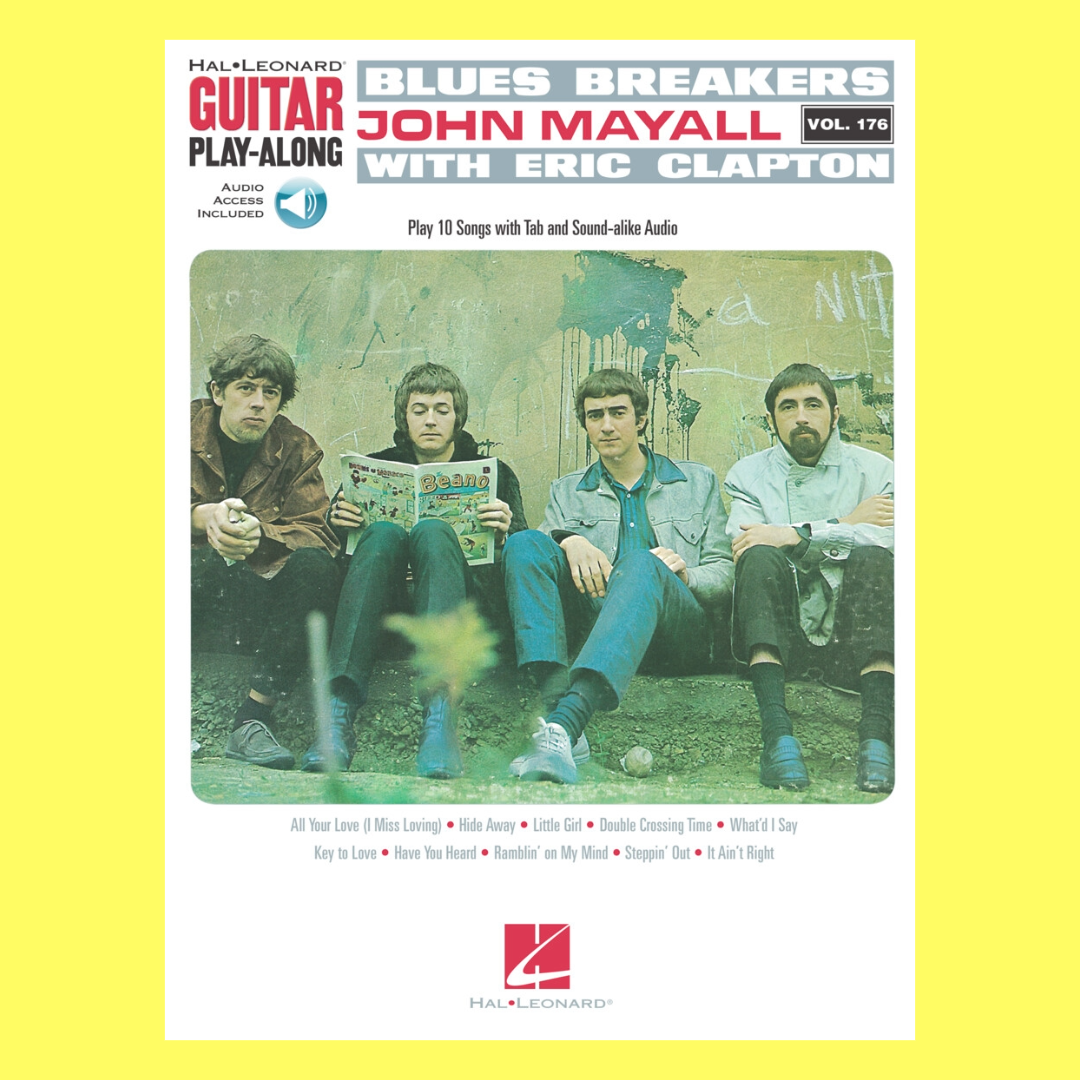 Blues Breakers with John Mayall & Eric Clapton Play Along Volume 176 Book/Cd
