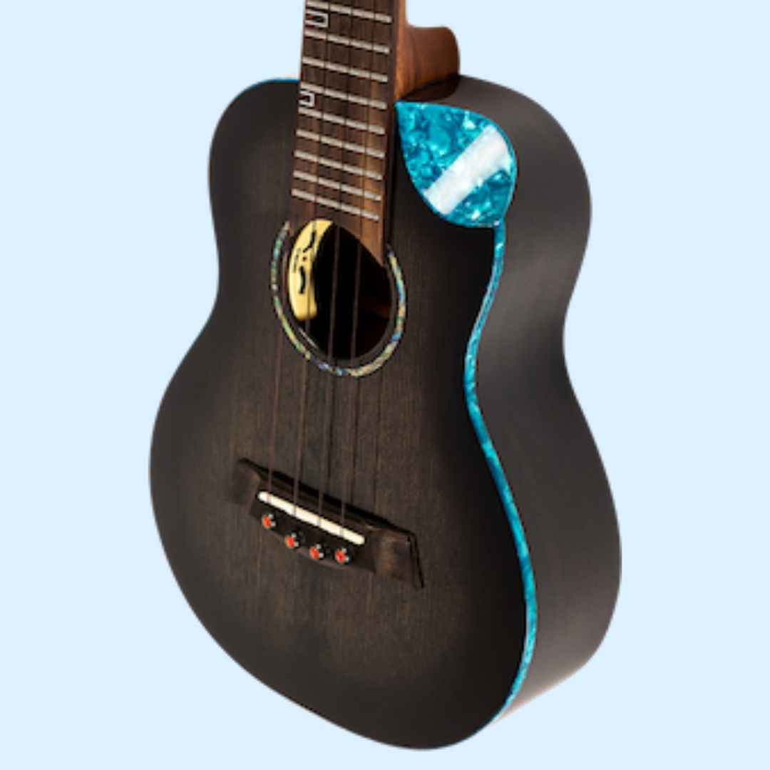 Flight Nighthawk EQ-A Concert Ukulele with Deluxe Padded Gig Bag