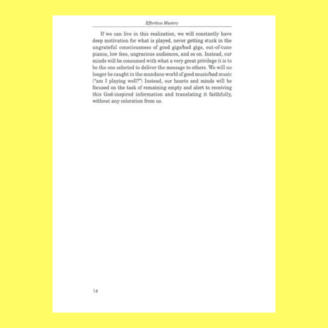 Effortless Mastery Book and Online Audio