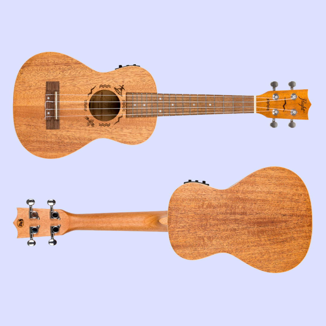 Flight DUC323 Concert Electro Acoustic Ukulele with Padded Gig Bag