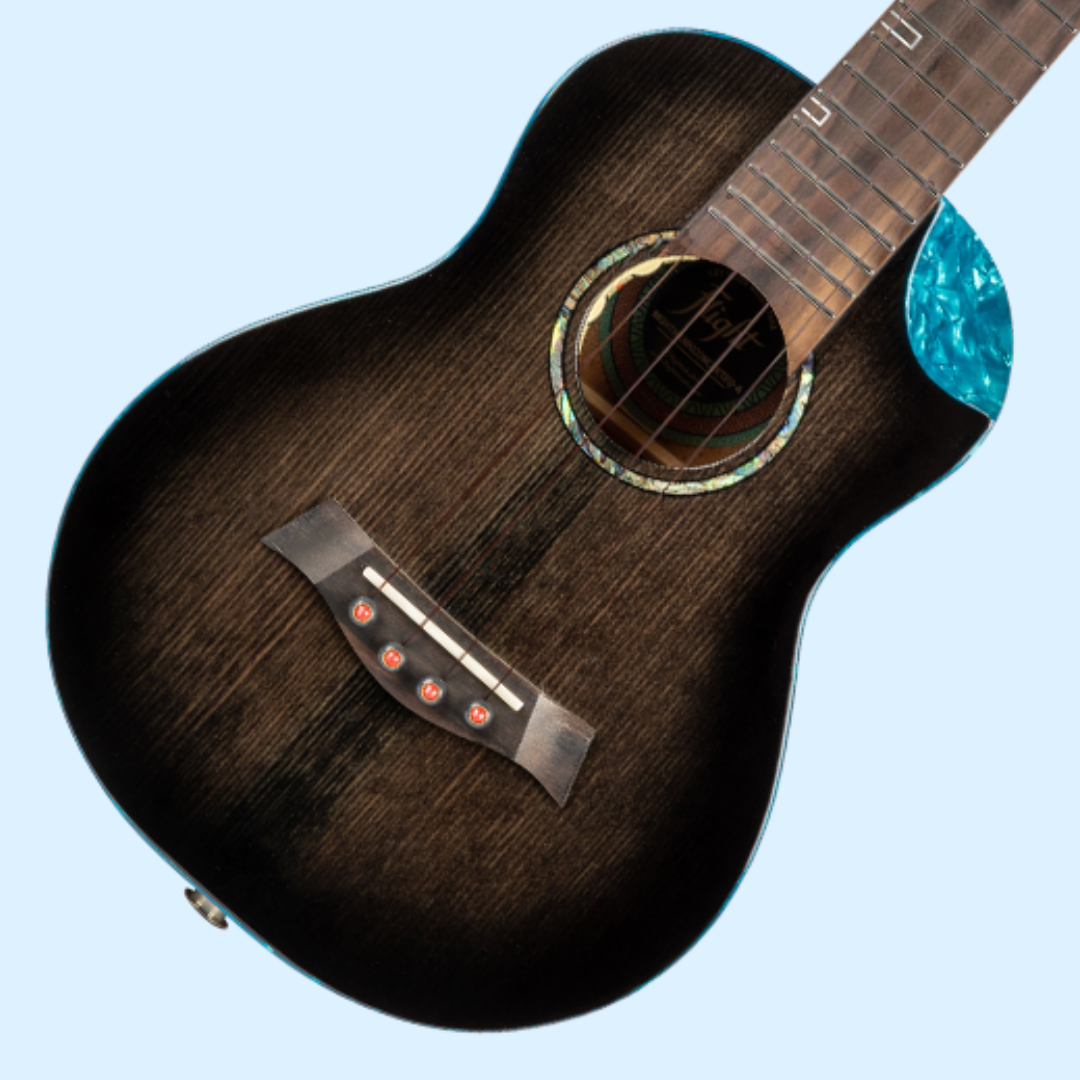 Flight Nighthawk EQ-A Concert Ukulele with Deluxe Padded Gig Bag