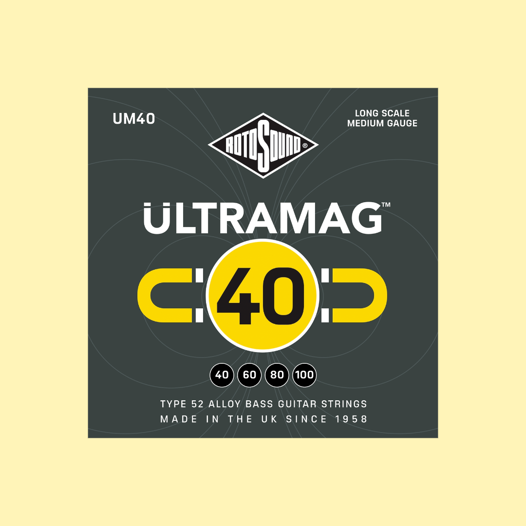 Rotosound RUM40 Ultramag Type 52 Alloy Bass Guitar Strings Set 40-100