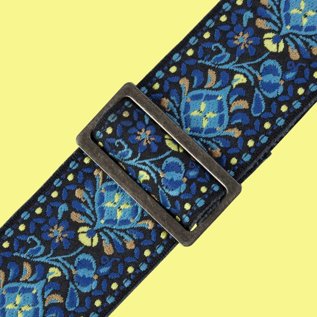 Levy 60's Hootenanny Jacquard Weave Guitar Strap 2" Wide