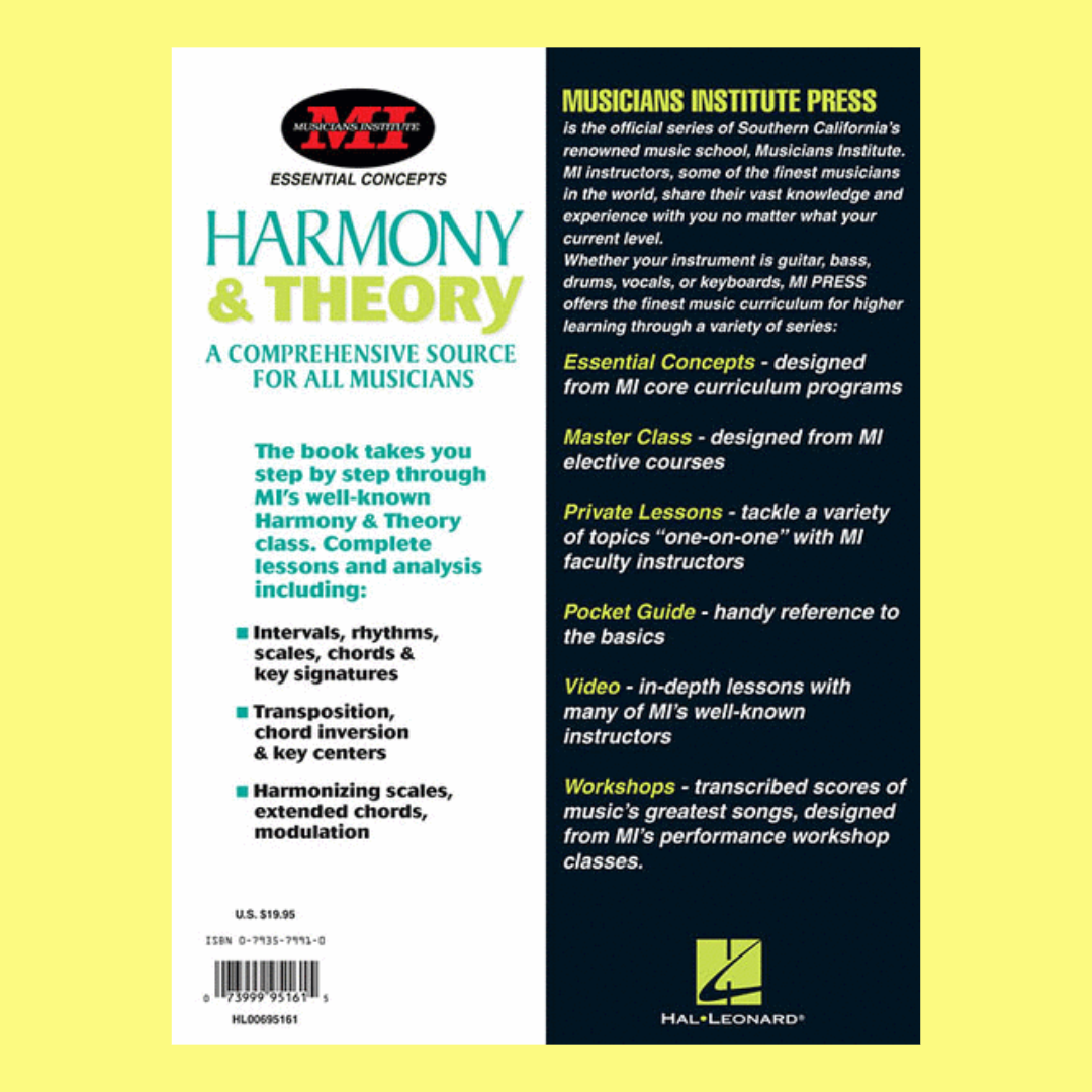 Musicians Institute Harmony And Theory Book