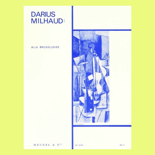 Darius Milhaud - 4 Visages 3 - La Bruxelloise For Viola with Piano Accompaniment Book
