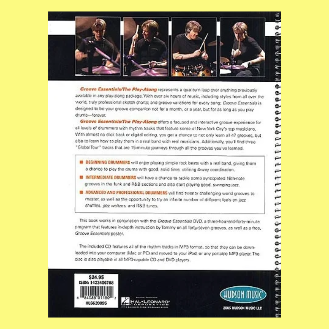Groove Essentials 1.0 Drum Play Along Book/Ola