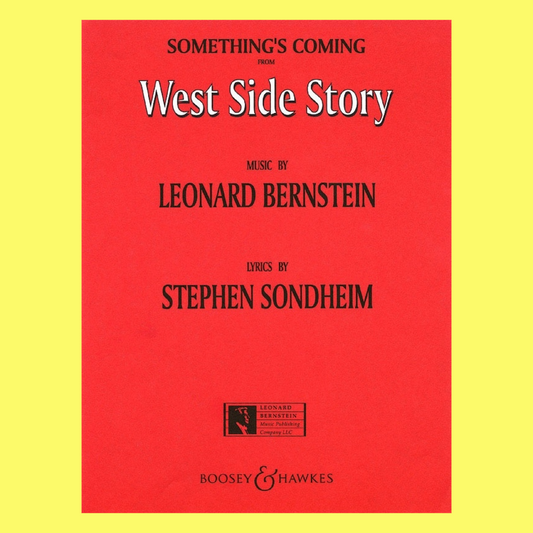 Leonard Bernstein - Somethings Coming (West Side Story) Piano and Vocal Sheet Music