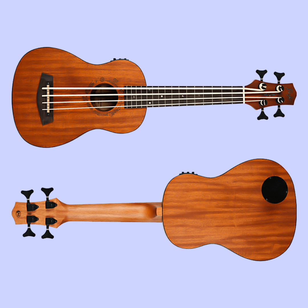 Flight Dubs Electro Acoustic Bass Ukulele with Padded Gig Bag