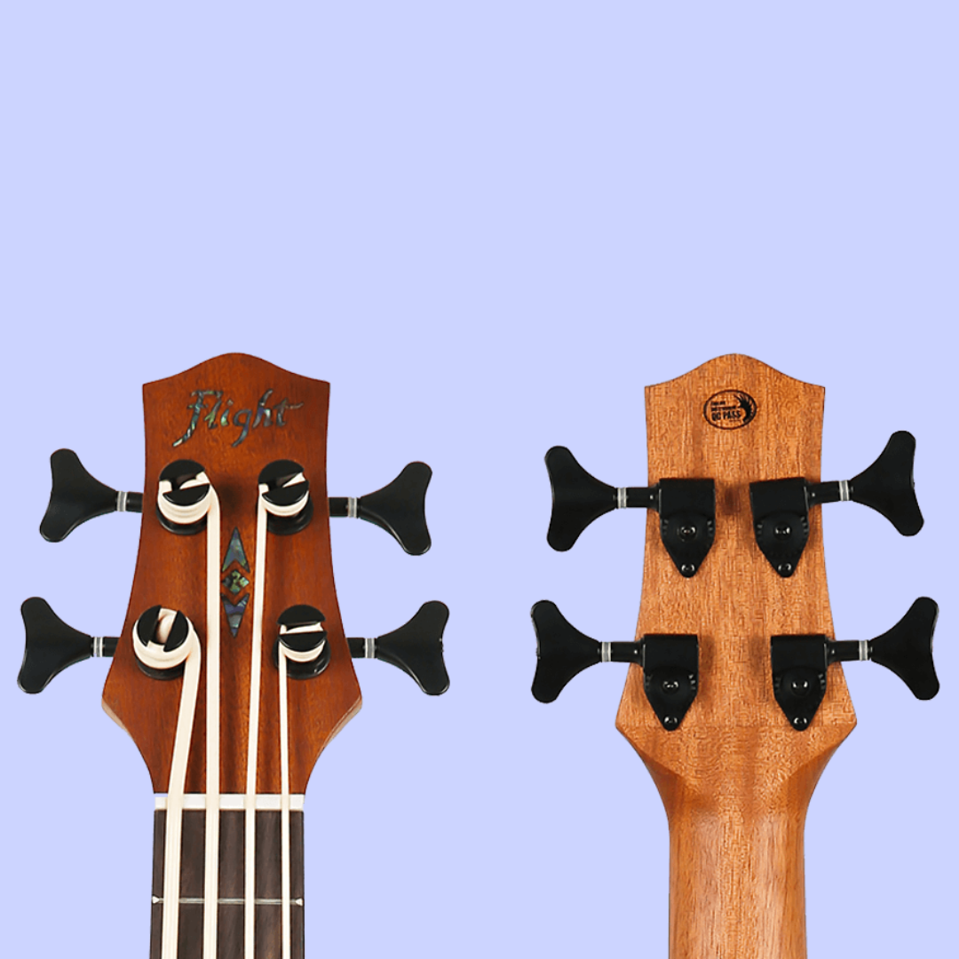 Flight Dubs Electro Acoustic Bass Ukulele with Padded Gig Bag