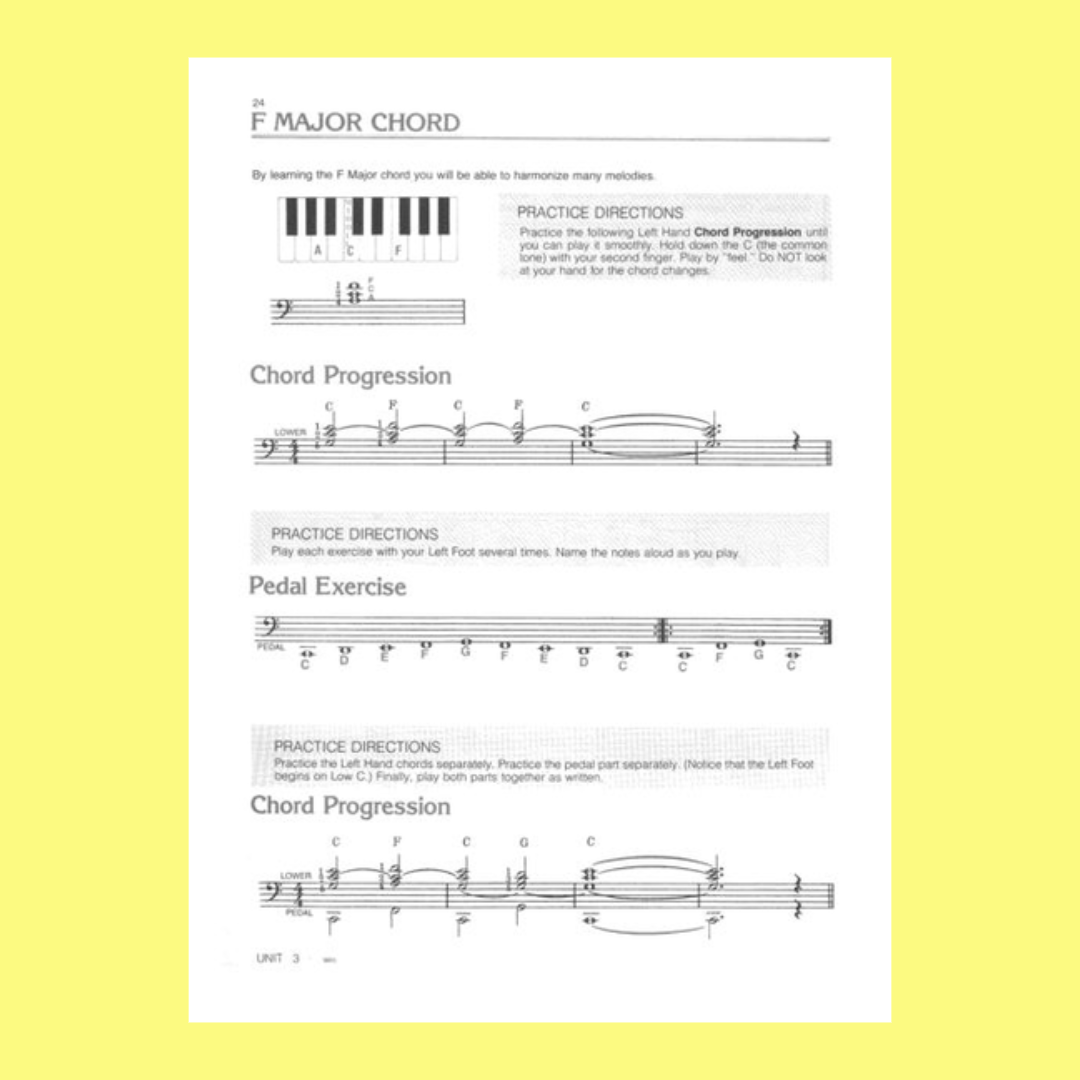 Bastien- Older Beginner Organ Course Level 1 Book