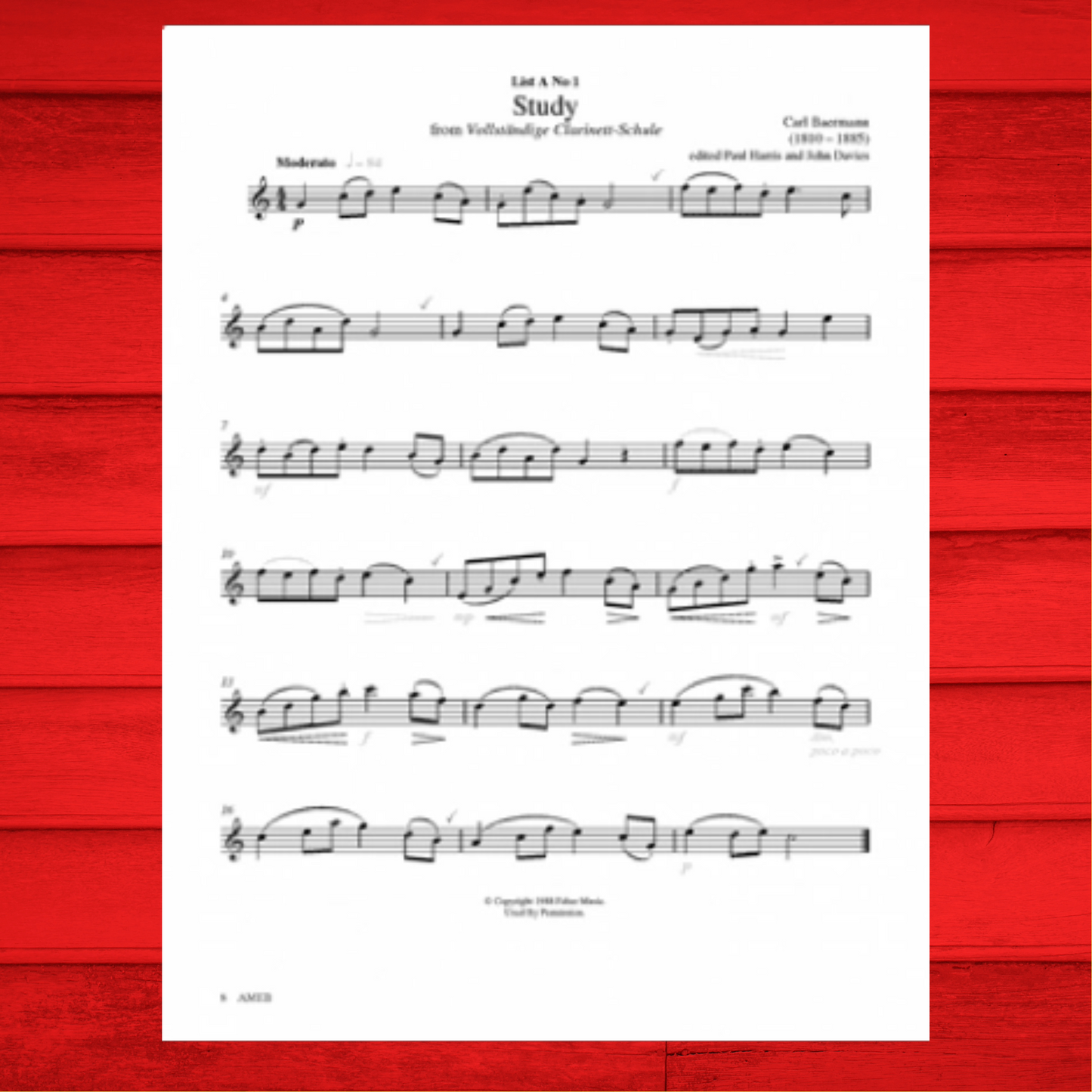 AMEB Saxophone Alto/Baritone (Eb) Series 2 - Grade 2 Book