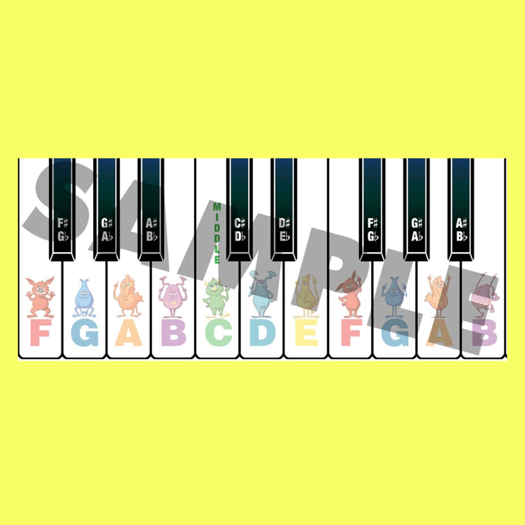 Easiest Piano Course - Note Finder & Keyboard Sticker Set