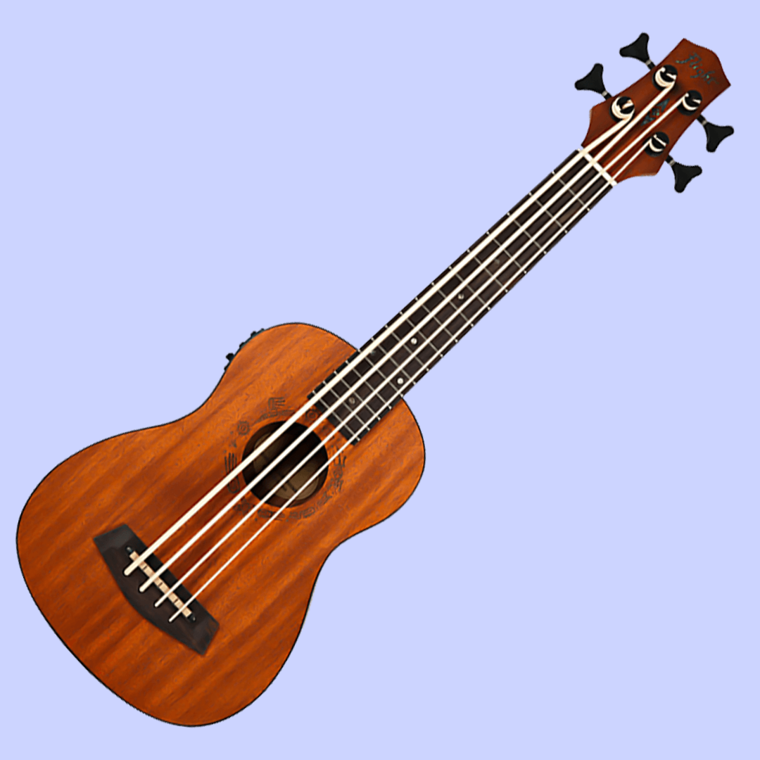 Flight Dubs Electro Acoustic Bass Ukulele with Padded Gig Bag