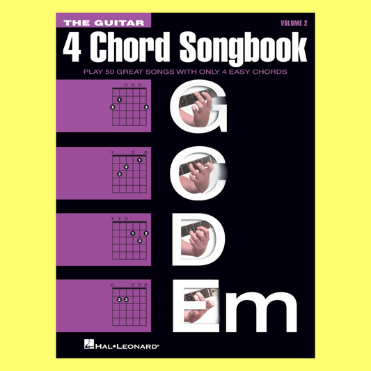 Guitar 4 Chord Songbook Volume 2 G-C-D-Em (50 Songs)