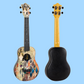 Flight Granada Print Travel Concert Ukulele with Gig Bag