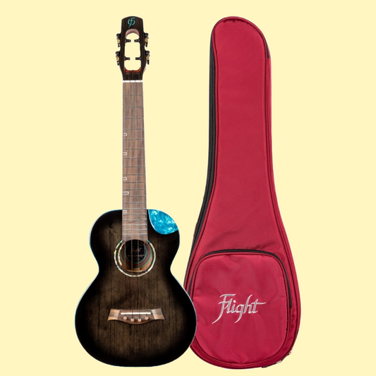 Flight Nighthawk EQ-A Tenor Ukulele with Deluxe Padded Gig Bag