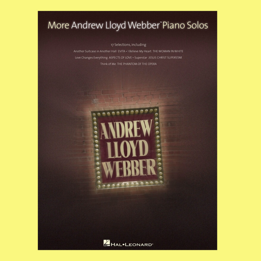 More Andrew Lloyd Webber Piano Solos Book