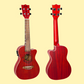 Flight DUC380 CEQ Coral Electro Acoustic Concert Ukulele with Gig Bag