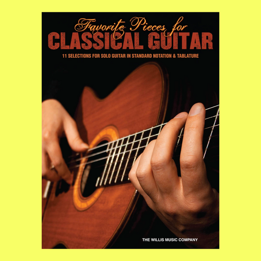 Favorite Pieces For Classical Guitar Notes & Tab Book