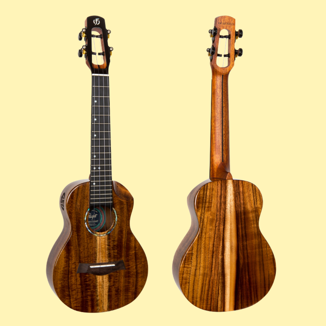 Flight Spirit EQ-A Concert Ukulele With Deluxe Padded Gig Bag