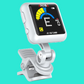 Aroma AT102BL Rechargeable Chromatic Clip-on Tuner (White)