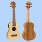 Flight DUC525CEQ Spruce Zebrawood Electro Acoustic Concert Ukulele with Padded Gig Bag