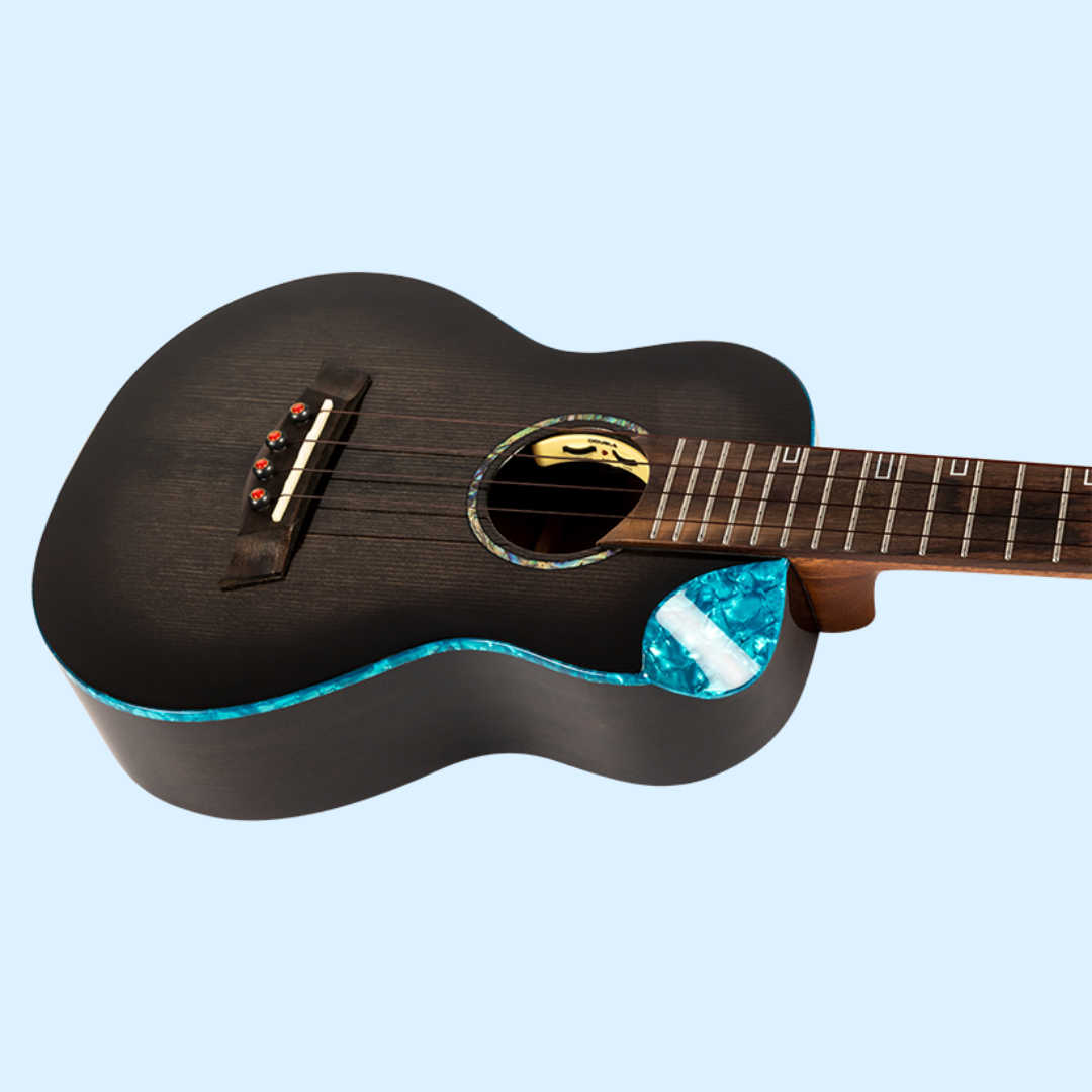 Flight Nighthawk EQ-A Concert Ukulele with Deluxe Padded Gig Bag