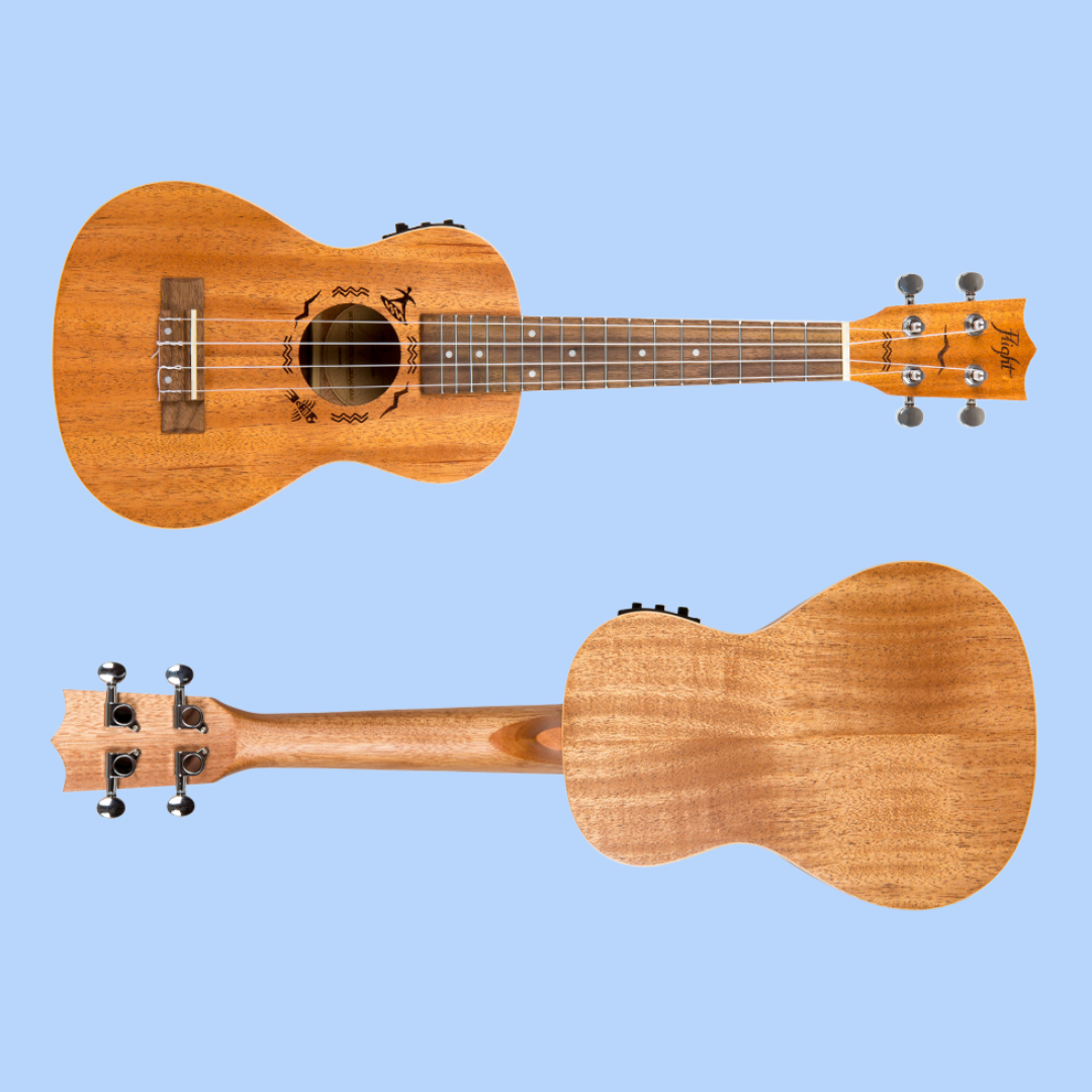 Flight DUC523 Concert Electro Mahogany Ukulele with Padded Gig Bag