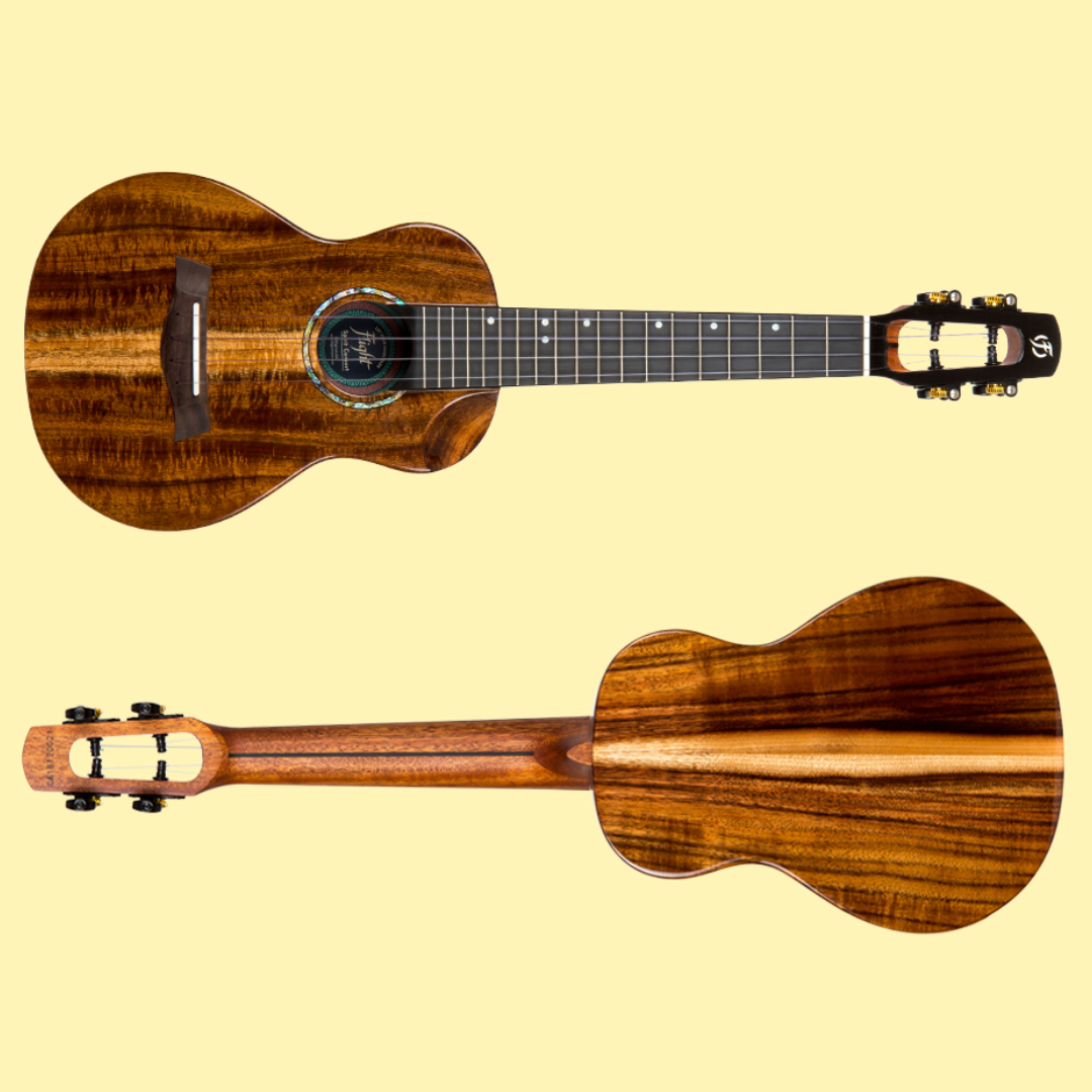 Flight Spirit EQ-A Concert Ukulele With Deluxe Padded Gig Bag