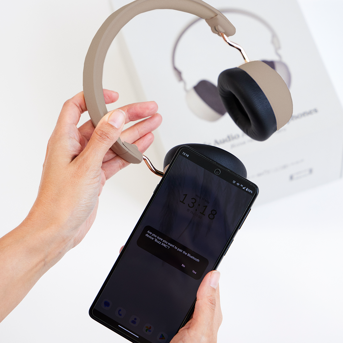 Kreafunk Kids Buzz Junior Bluetooth Headphones - Ivory Sand