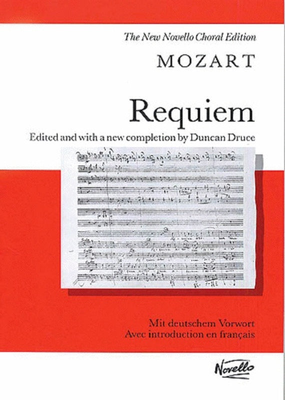 Mozart - Requiem K 626 Vocal Score Ed Druce
