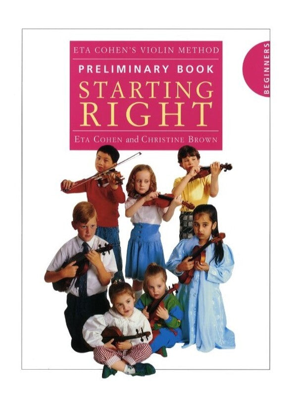 Eta Cohen Violin Method Preliminary Starting Right