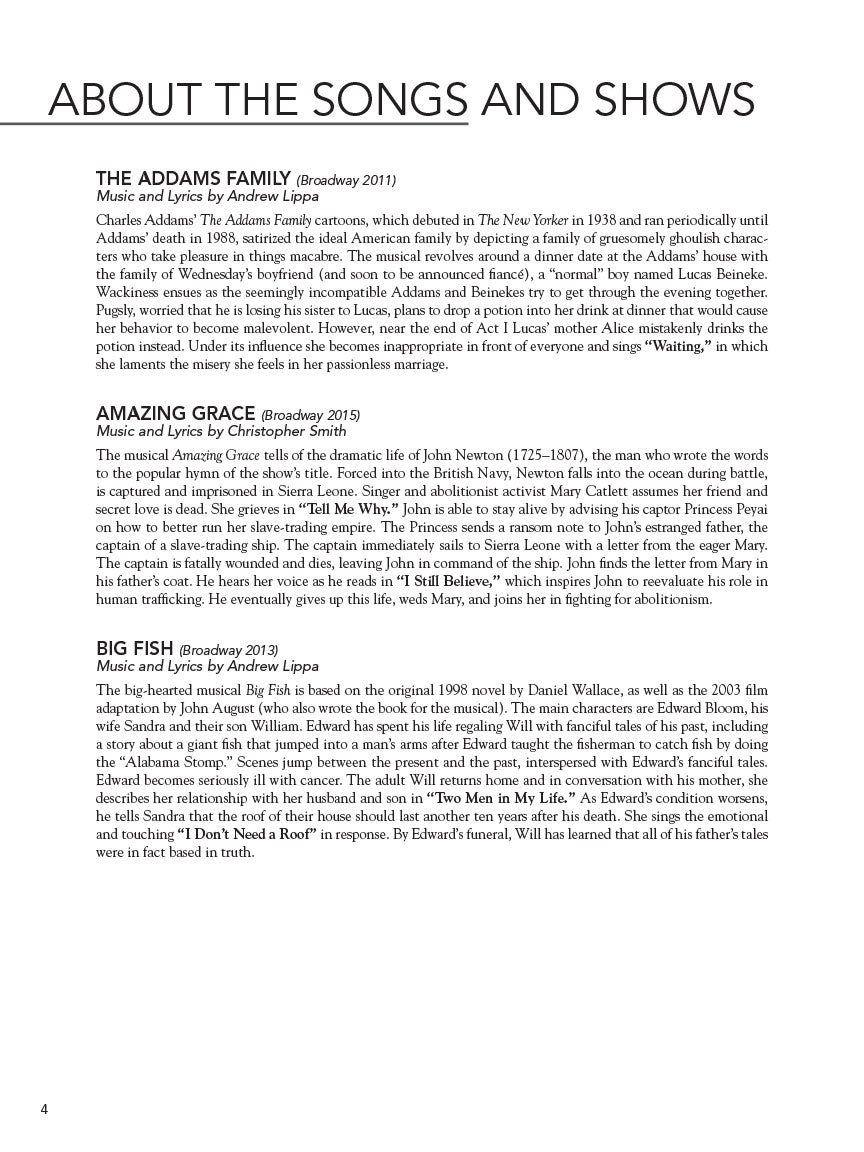 Contemporary Theatre Songs - Soprano Book