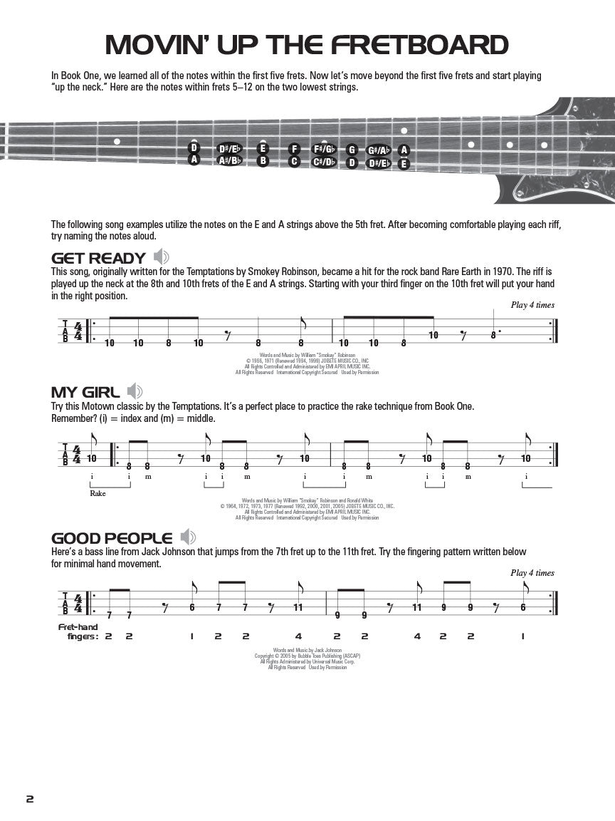 Hal Leonard Bass Tab Method - Book 2 (Book/Ola)