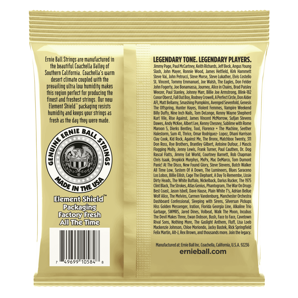 Ernie Ball Earthwood Custom Medium 80/20 Bronze Acoustic Guitar Strings Set - 12.5-56