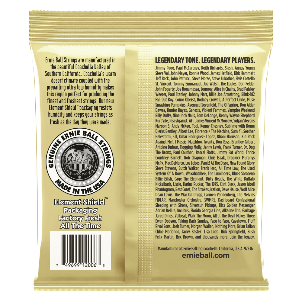 Ernie Ball Earthwood Extra Light 80/20 Bronze Acoustic Guitar Strings Set - 10-50