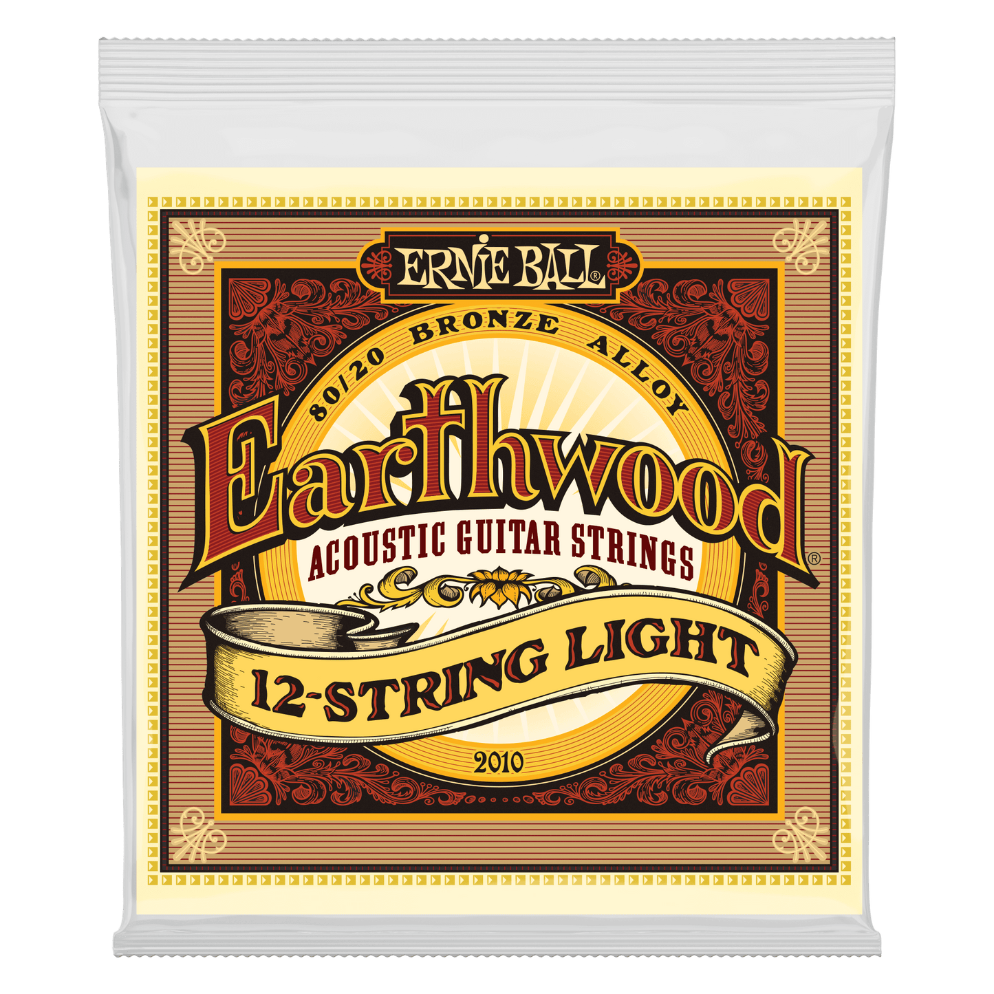 Ernie Ball Earthwood Light 12-String 80/20 Bronze Acoustic Guitar Strings Set - 9-46