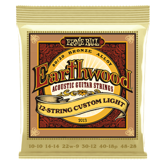 Ernie Ball Earthwood Custom Light 12-String 80/20 Bronze Acoustic Guitar String Set - 10-48