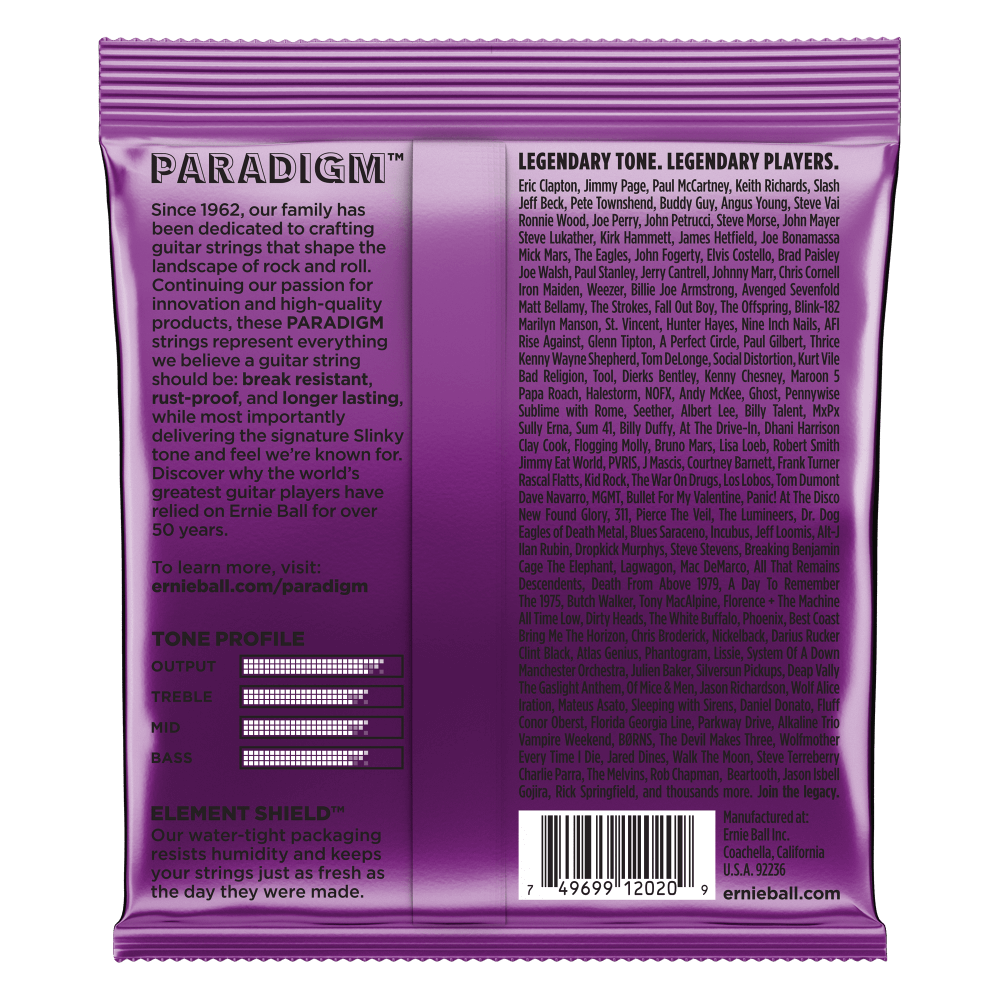 Ernie Ball Power Slinky Paradigm Electric Guitar Strings Set - 11-48
