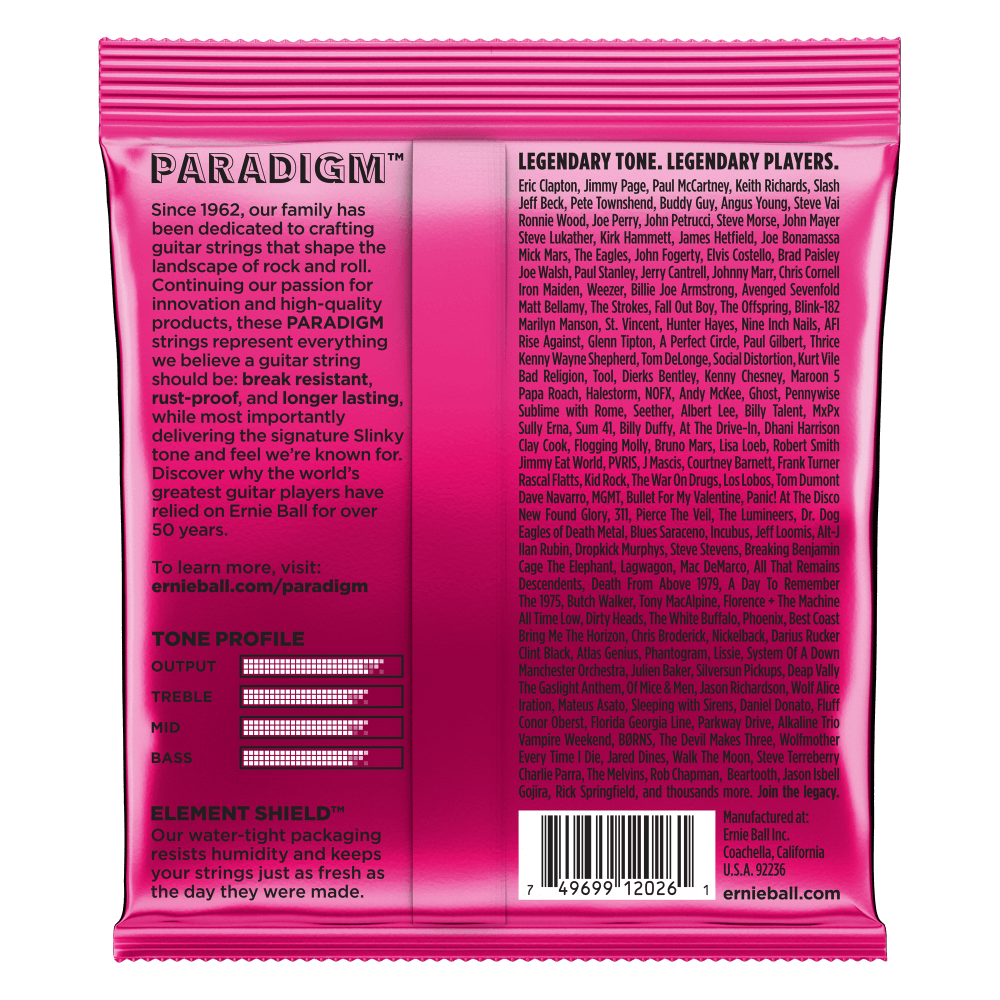 Ernie Ball Super Slinky Paradigm Electric Guitar Strings Set - 9-42