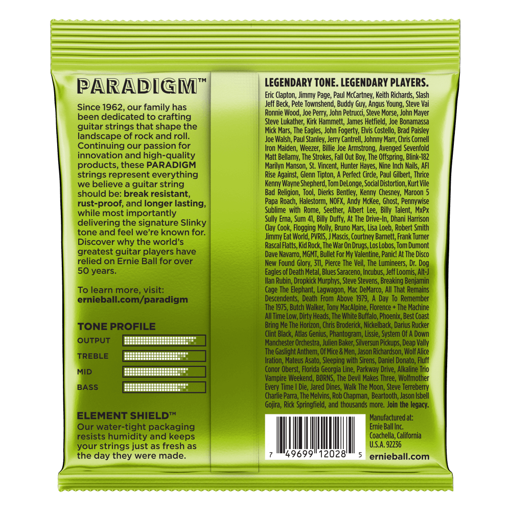 Ernie Ball Regular Slinky Paradigm 7-String Electric Guitar Strings Set- 10-56