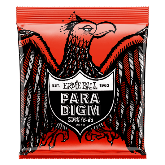 Ernie Ball Skinny Top Heavy Bottom Slinky Paradigm 7-String Electric Guitar Strings Set- 10-62