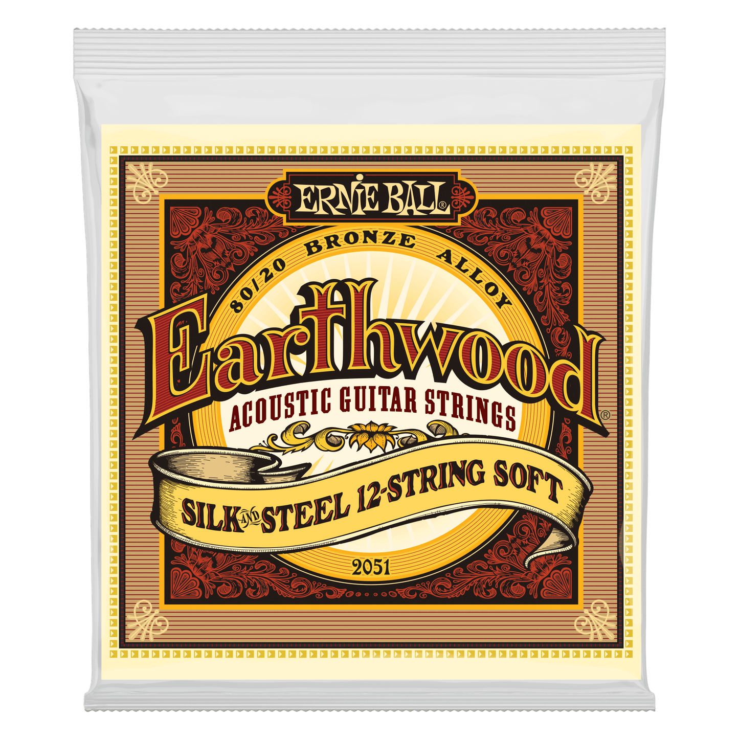 Ernie Ball Earthwood Silk and Steel Soft 12-String 80/20 Bronze Acoustic Guitar String Set - 9-46