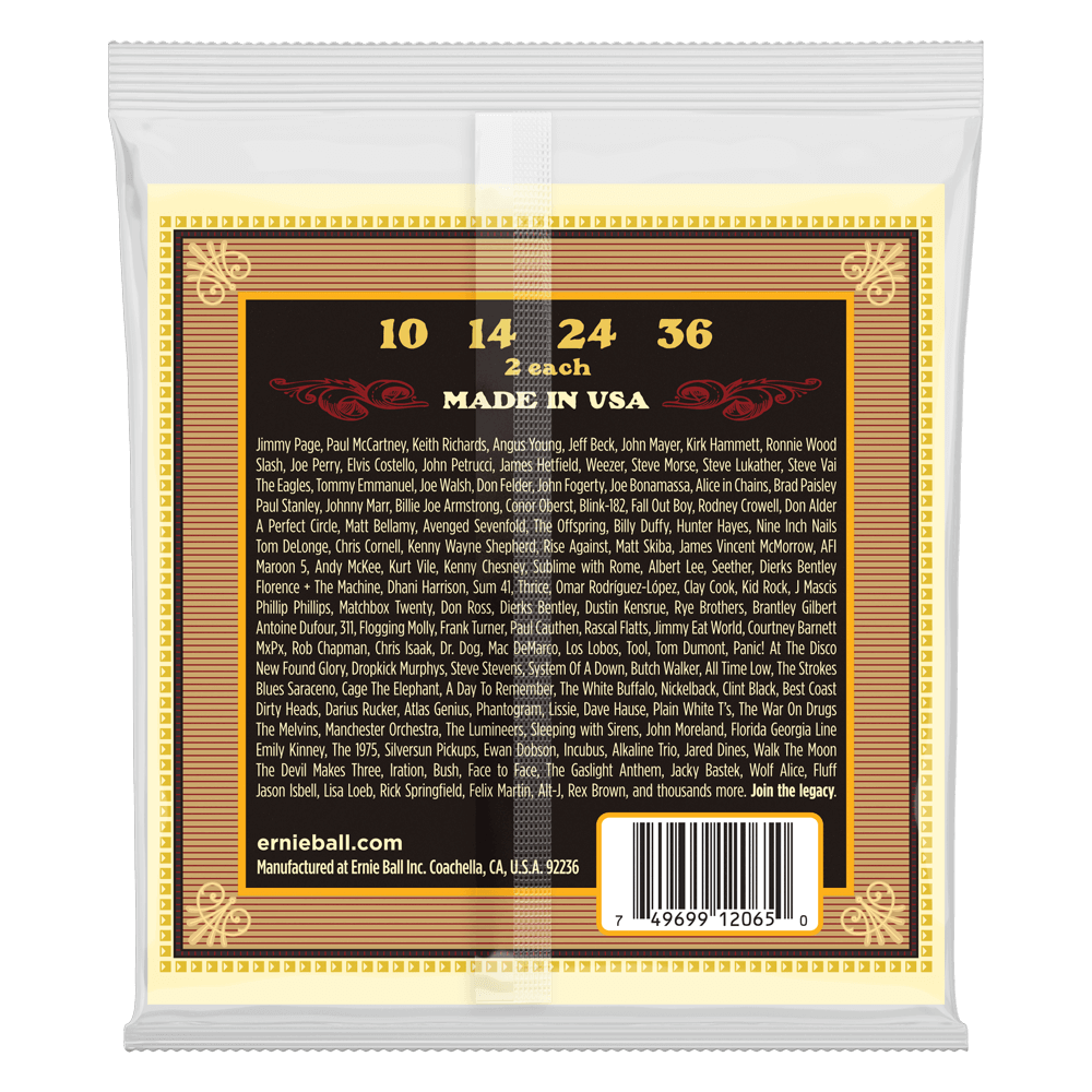 Ernie Ball Earthwood Mandolin Medium Loop End 80/20 Bronze Acoustic Guitar String Set- 10-36