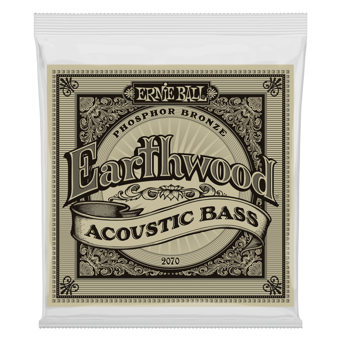 Ernie Ball Earthwood Phosphor Bronze Acoustic Bass Guitar String Set- 45-95