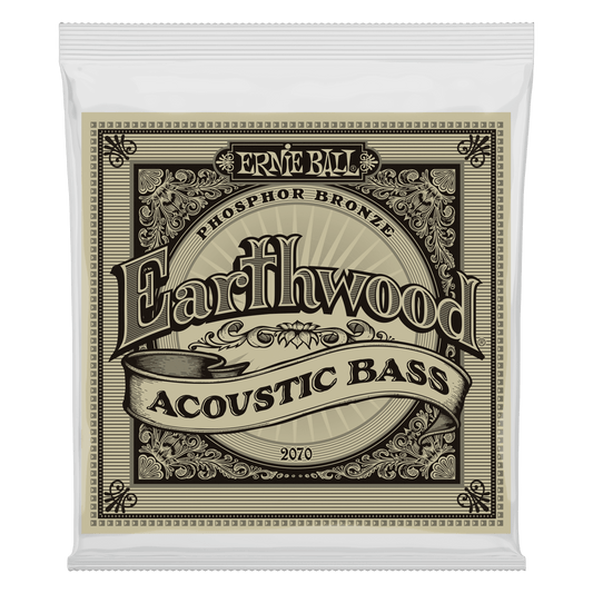 Ernie Ball Earthwood Phosphor Bronze Acoustic Bass Guitar String Set- 45-95