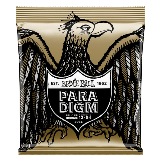Ernie Ball Paradigm Medium Light 80/20 Bronze Acoustic Guitar Strings Set- 12-54